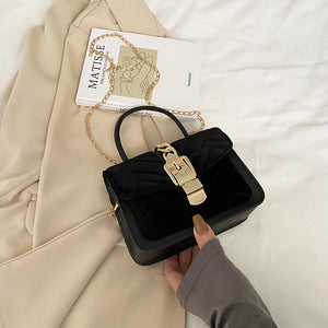 Women Soft PU Solid Shoulder Bags Small Square Messenger Bags