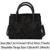 Women Messenger Bags Embossed Printing PU Leather Shoulder Bag