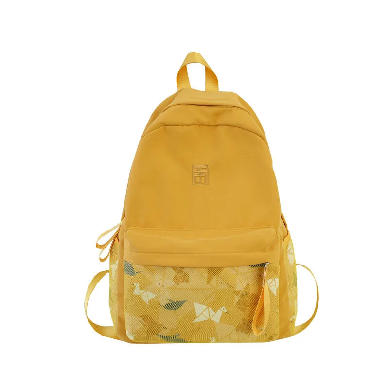 Harajuku Girl Book School Bags Waterproof Nylon Backpack