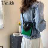 Heart Flap Shoulder Bag Leather Handbag for Woman
