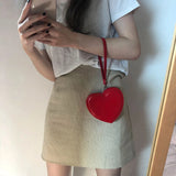 Heart Shaped Mini Money Purse Women Handbag Top-handle Bag
