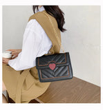 Heart Shoulder Bag Women Handbags Small Crossbody Messenger Purse B039