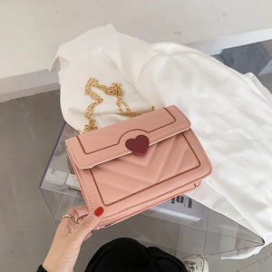 Heart Shoulder Bag Women Handbags Small Crossbody Messenger Purse B039