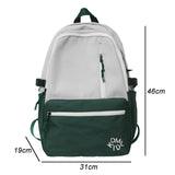 High Capacity Casual Women Backpack Waterproof Nylon Student Schoolbag