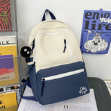 High Capacity Casual Women Backpack Waterproof Nylon Student Schoolbag