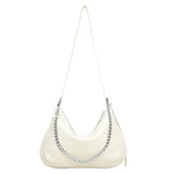 Women Chain Shoulder Bag High Capacity Cowhide Handbag