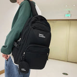 High Capacity Nylon College Set Backpack Men Women