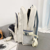 High Capacity Nylon College Set Backpack Men Women