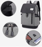 High Capacity Men's Backpack USB Charging Laptop Travel Bags