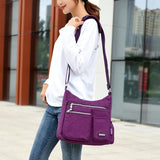 Waterproof Nylon Crossbody Bag Women Shoulder Messenger Purse