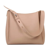 High-capacity Shoulder Bag For Women Bucket Bag Solid Leisure Handbag