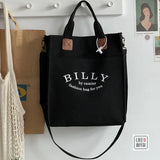 Canvas Tote Book Bag Soft Shoulder Bag Cross-body Bag