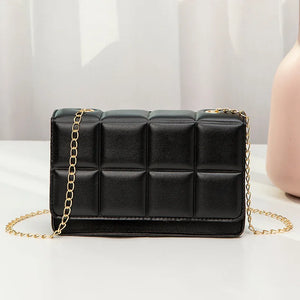 Women's Rhombus Shoulder Bag PU Leather Messenger Handbag