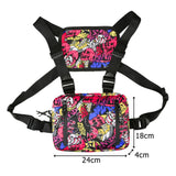 Hip Hop Style Crossbody Shoulder Chest Bag Unisex Oxford Streetwear Waist Packs