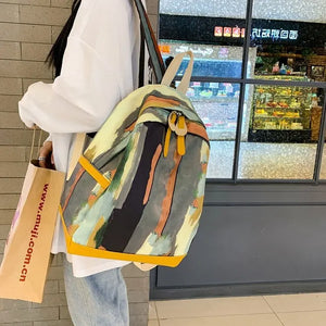 Women's Shoulder Tote Bag Leather Linen Crossbody Handbag