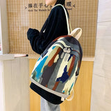 Women's Shoulder Tote Bag Leather Linen Crossbody Handbag