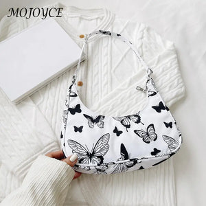 Hobos Nylon Shoulder Underarm Bag Casual Ladies Solid Zipper Top-handle Handbag