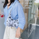 Hobos Nylon Shoulder Underarm Bag Casual Ladies Solid Zipper Top-handle Handbag
