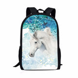 Horse Theme Printed Men's Backpack Ladies School Supplies