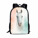 Horse Theme Printed Men's Backpack Ladies School Supplies