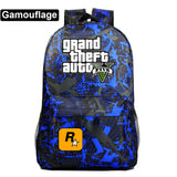 GTA5 Grand Theft Auto V School Bag Boy Girl Backpack