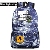 GTA5 Grand Theft Auto V School Bag Boy Girl Backpack