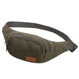 Canvas Waist Packs Women Men Belt Bag Travel Waist Bags