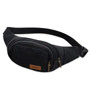 Canvas Waist Packs Women Men Belt Bag Travel Waist Bags