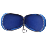 Unisex Leather Key Wallet Zipper Keys Pouch Gourd Car Key Ring Storage Case