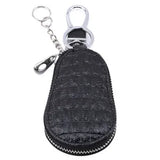 Leather Key Wallet Zipper Keys Pouch Car Key Storage Case