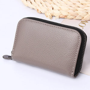 Solid Zipper Long Wallet for Women