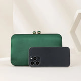Silk Evening Bag Rhinestone Clutch Crossbody Bag for Cheongsam Shoes