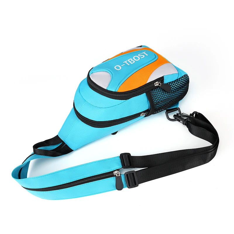 Patchwork Crossbody Bag Lightweight Outdoor Sports Leisure Couple Chest Bag