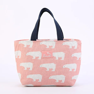 Insulation Portable Lunch Bag for Girls Boys Travel