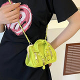 Rivet Shoulder Bag Crossbody Purse Lady Handbag Women's Bag