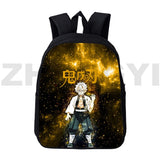 Japan 3D Print Demon Slayer Backpack Travel for Girl Anime Kimetsu No Yaiba Bag