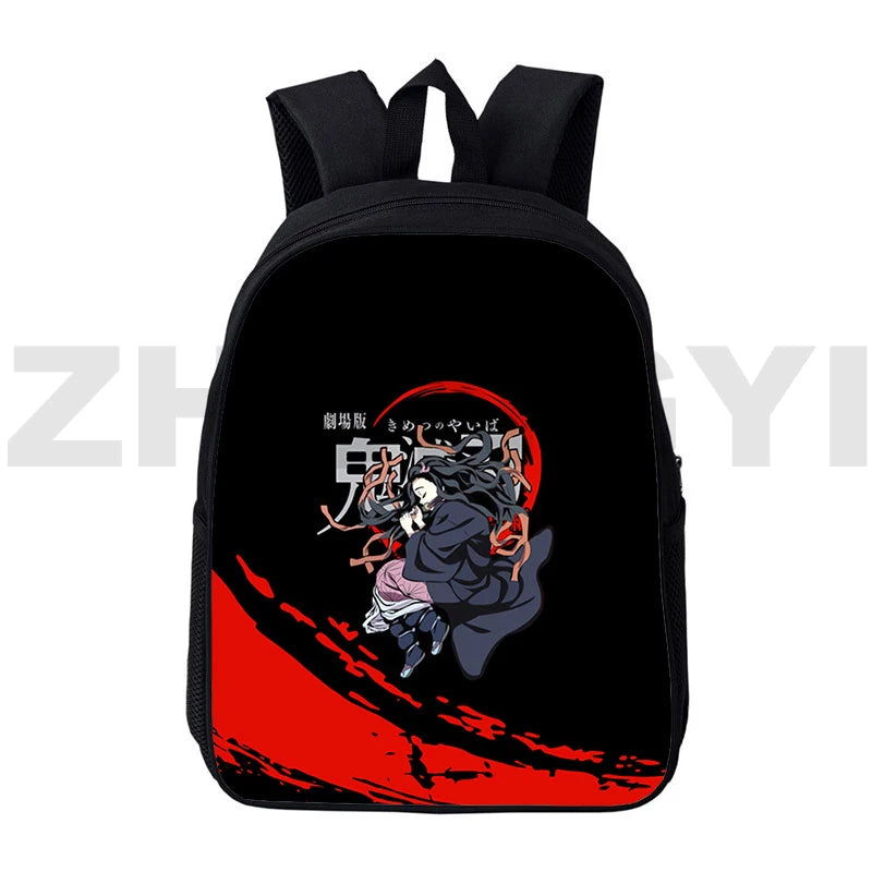 Japan 3D Print Demon Slayer Backpack Travel for Girl Anime Kimetsu No Yaiba Bag