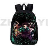 Japan 3D Print Demon Slayer Backpack Travel for Girl Anime Kimetsu No Yaiba Bag