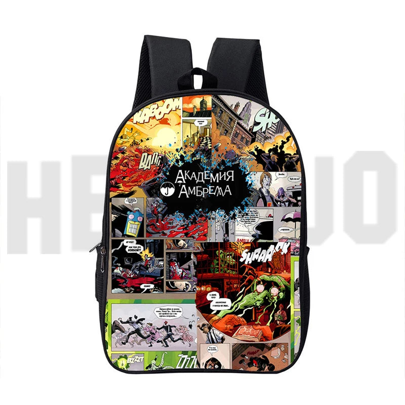 Japanese Anime Umbrella Academy 3D Print Backpack Harajuku School Bag