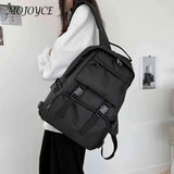 Japanese Nylon Backpack for Women Men Student Large Rucksack