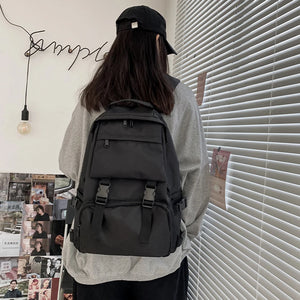 Japanese Backpack Women Men Nylon Student Large Shoulder Travel Rucksack