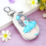 Cartoon Car Key Bag Women's Leather Waist Bag Purse