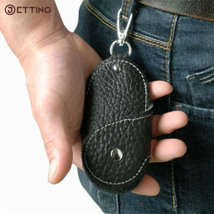 Cowhide Leather Key Wallet Key Bag for Men Women