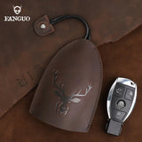 Key Wallets Leather Organizer Smart Key Holder Housekeeper Keys Pull Out Bag