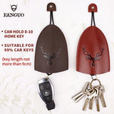 Key Wallets Leather Organizer Smart Key Holder Housekeeper Keys Pull Out Bag