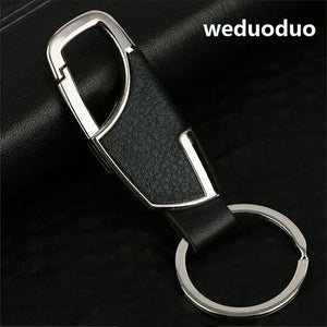 Metallic Key Wallet Leather Keychain Holder Mini Men Car Key