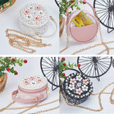 Kid Girl Princess Handbag Sling Shoulder Bag PU Round Crossbody Purses