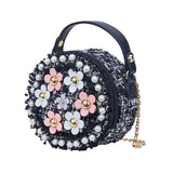Kid Girl Princess Handbag Sling Shoulder Bag PU Round Crossbody Purses