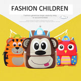 3D Cartoon Animal Kindergarten School Bag for Kids 1-7 Years