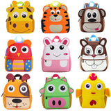 3D Cartoon Animal Kindergarten School Bag for Kids 1-7 Years